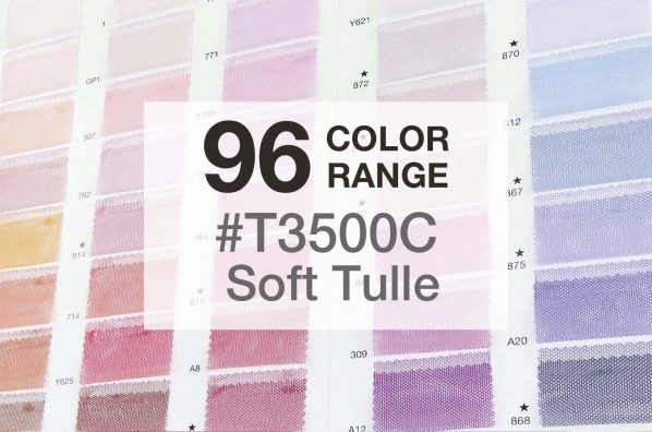 ＜色増色案内＞ #T3500C ソフトチュールが96色展開になりました。
